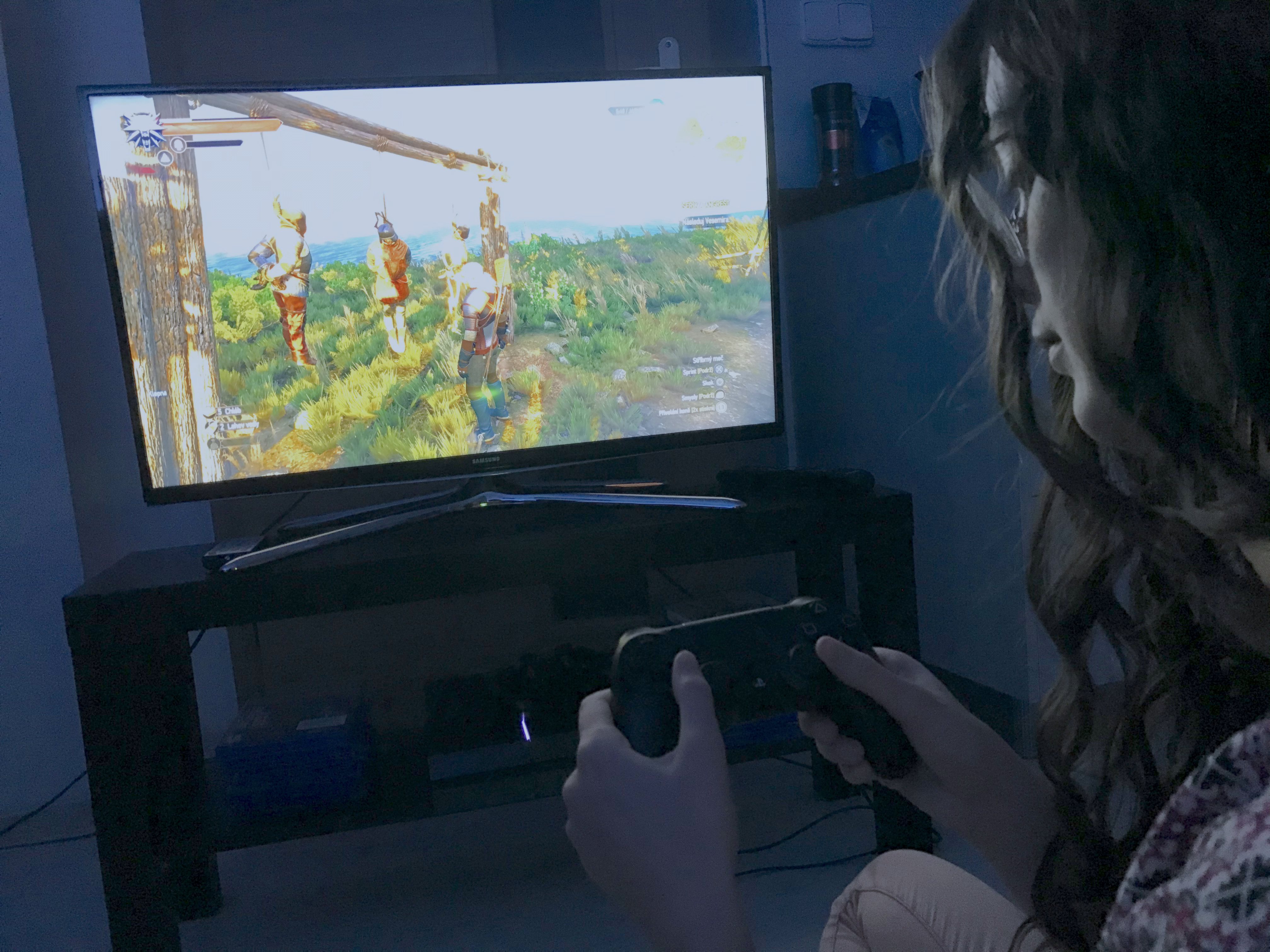 V rámci výzvy jsem si zahrála hru Witcher 3